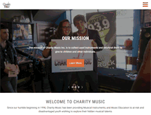 Tablet Screenshot of charitymusic.org